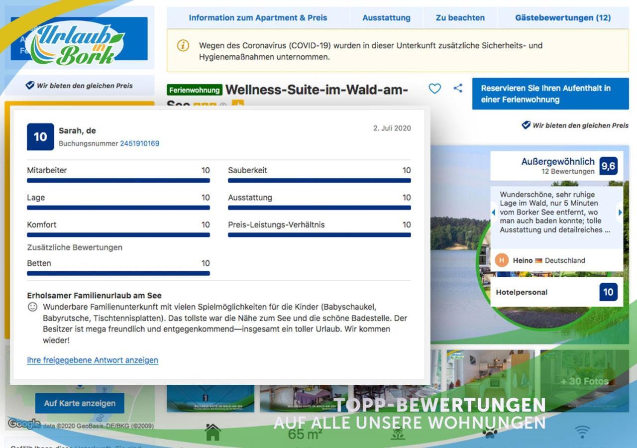 Jagd-Angler-Suite-04-Im-Wald-Am-See 屈里茨 外观 照片