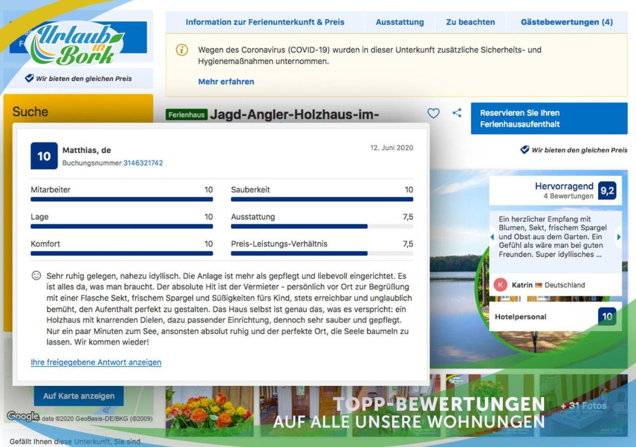 Jagd-Angler-Suite-04-Im-Wald-Am-See 屈里茨 外观 照片